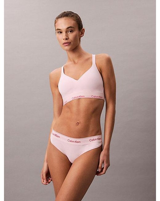 Calvin Klein Brown Thong Icon Cotton Modal