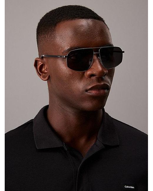 Calvin Klein Multicolor Navigator Sunglasses for men