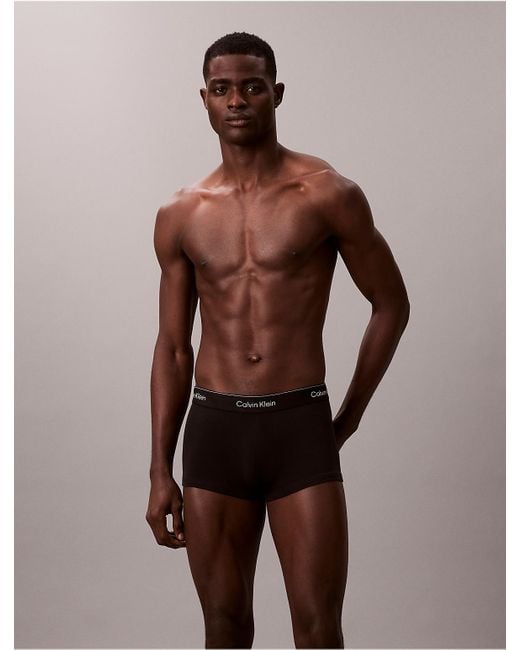 Calvin Klein Black Icon Cotton Stretch Trunk for men