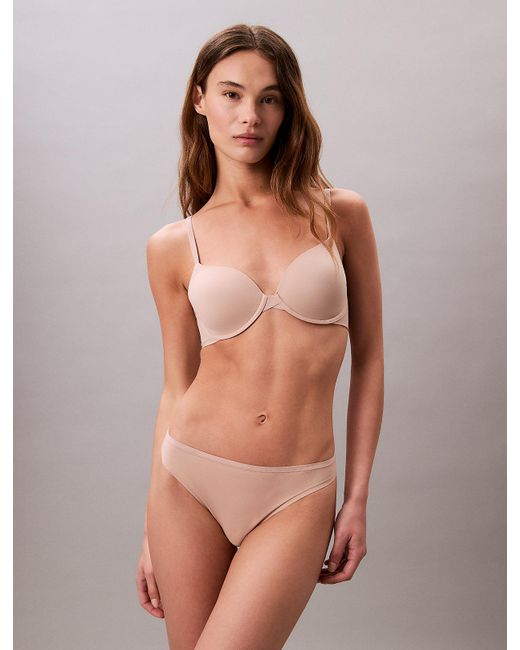 Calvin Klein Brown Lightly Lined Full Coverage Bra