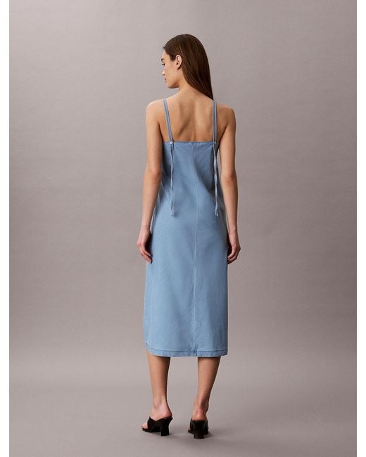 Calvin Klein Blue Soft Denim Cami Dress