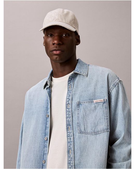 Calvin Klein Natural Allover Monogram Baseball Cap for men