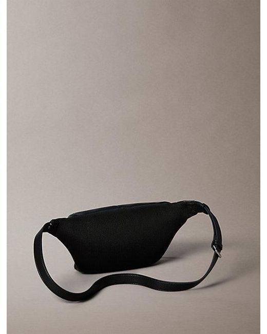 Calvin Klein Black Pebbled Signature Logo Bum Bag for men