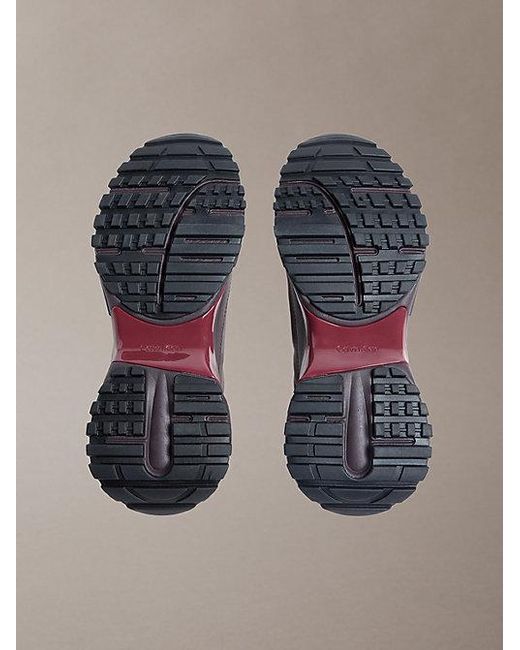 Calvin Klein Multicolor Trailblazer — Leather Runner Trainers