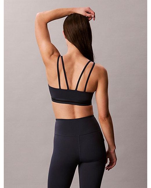 Calvin Klein Blue Sport Low Support Quick Dry Sports Bra