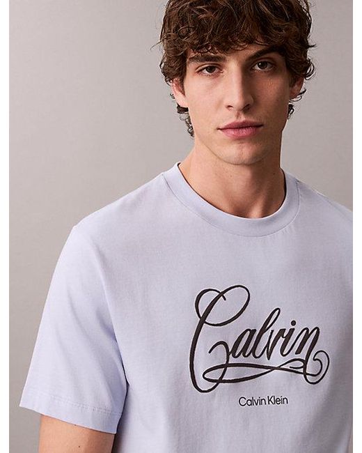 Calvin Klein Multicolor Jeans Logo Graphic Relaxed T-Shirt for men