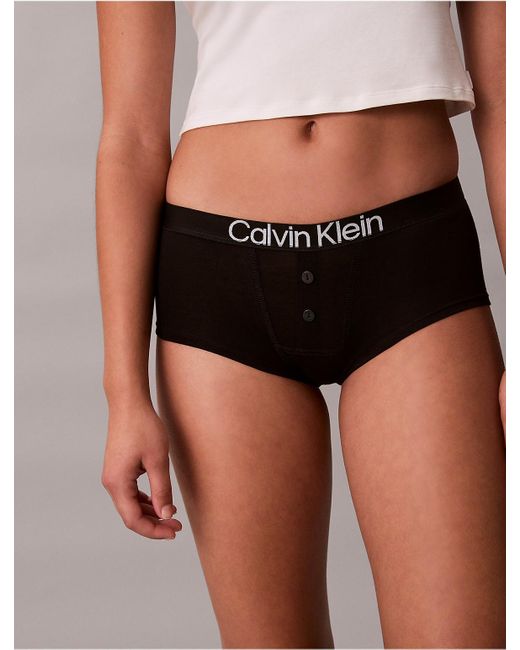 Calvin Klein Gray Maximum Cotton 5-Pack Boyshort