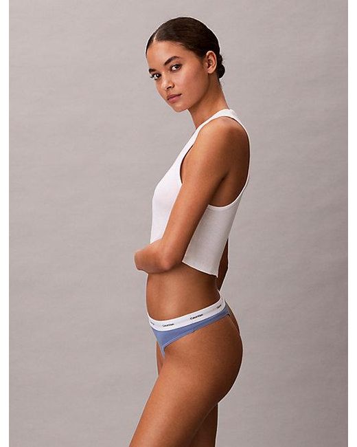Calvin Klein String in het White