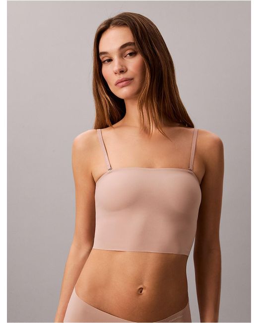 Calvin Klein Brown Invisibles Longline Wirefree Bandeau