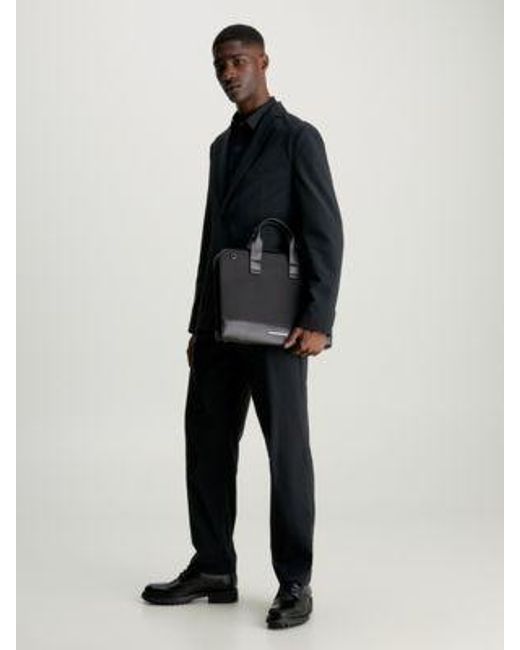 Calvin Klein Slim Laptoptas in het Black voor heren