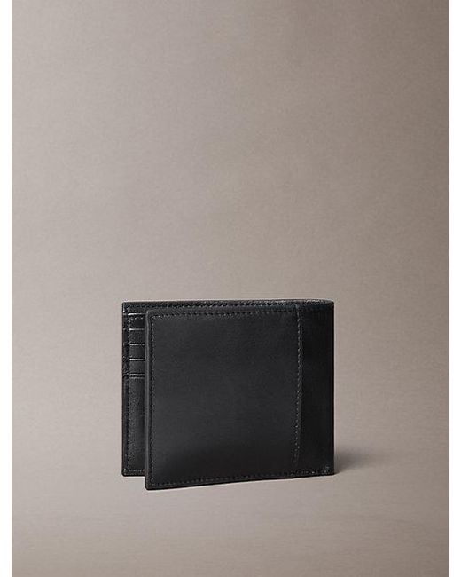 Calvin Klein Leren Billfold Rfid-Portemonnee in het Gray voor heren