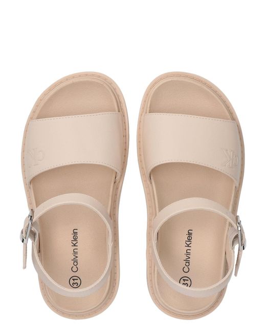 Calvin Klein Natural Kids Signature Sandals