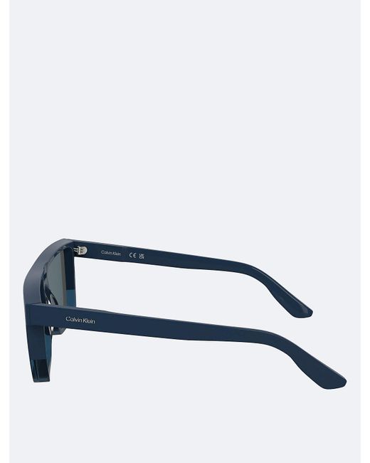 Calvin Klein Blue Modified Rectangle Sunglasses Ck25501S for men