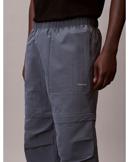 Calvin Klein Multicolor Performance Ripstop Zip-Off Trousers for men