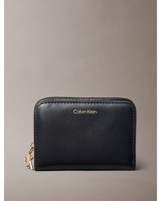 Portafoglio Con Zip Medio di Calvin Klein in Gray