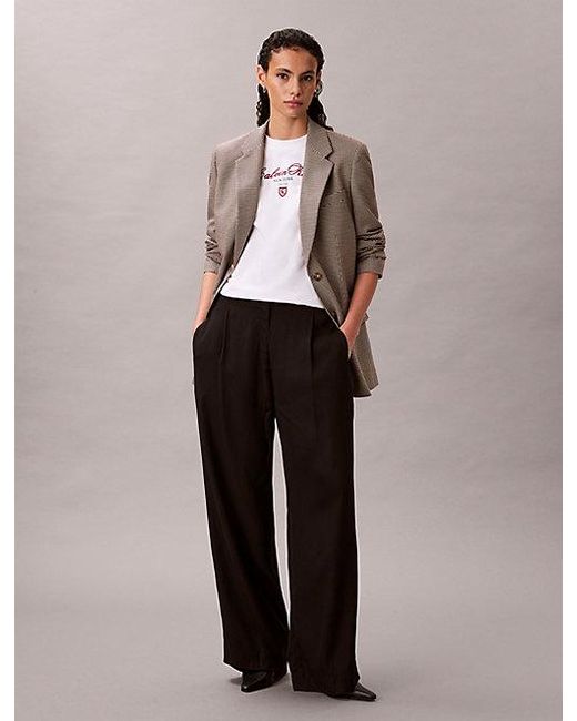 Calvin Klein Multicolor Tech Yarn Dyed Classic Blazer
