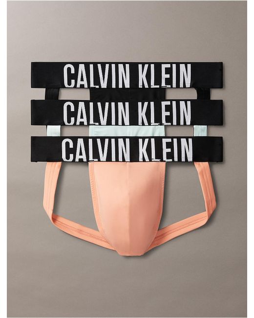Calvin Klein Black Intense Power Micro 3-Pack Jock Strap for men