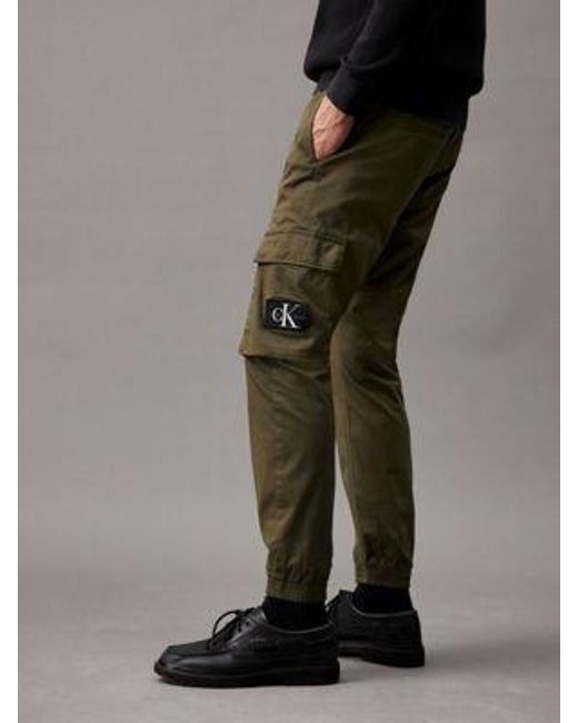 Pantalones cargo skinny lavados Calvin Klein de hombre de color Green