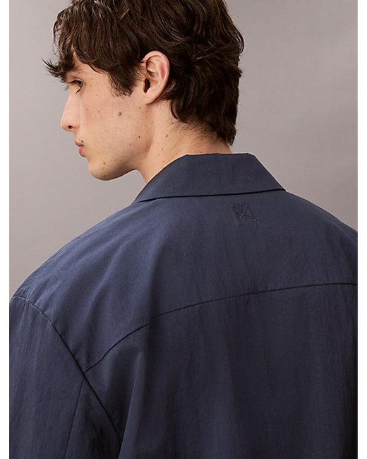 Calvin Klein Technisch Twill Blousonjack in het Blue voor heren