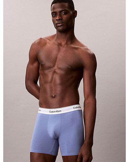 Calvin Klein 3-Pack Boxer Briefs in het White voor heren
