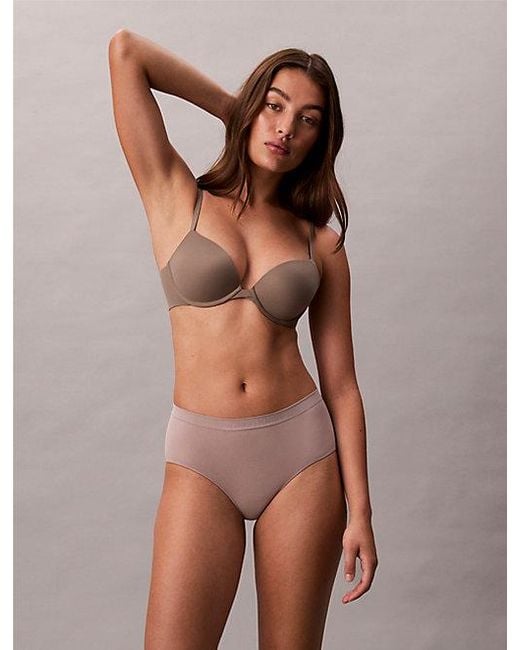 Calvin Klein Brown Push Up Plunge Bra Perfectly Fit
