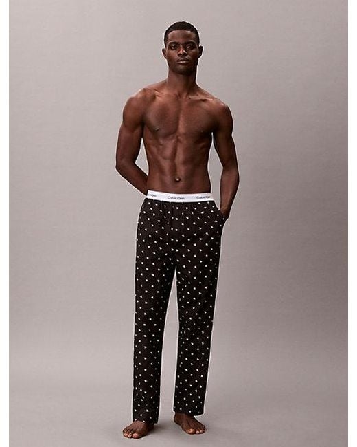 Calvin Klein Multicolor Pyjama Pants Cotton Poplin for men