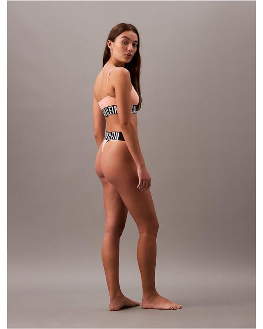 Calvin Klein Brown Intense Power Micro High Leg Thong