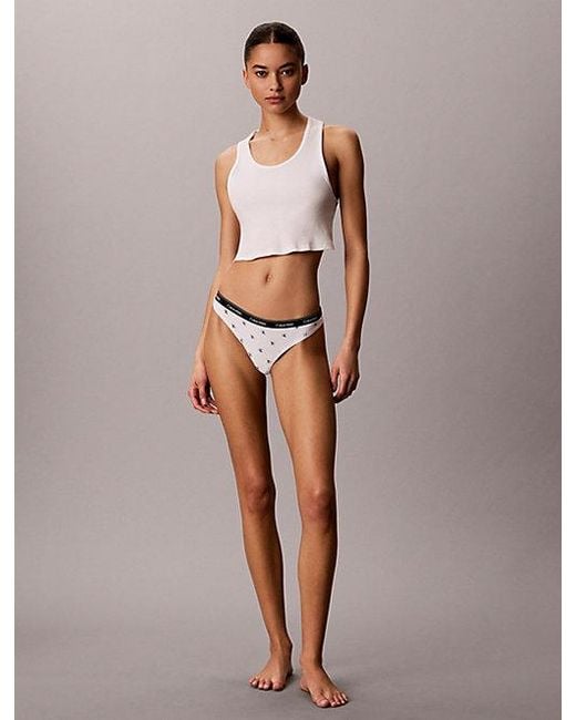 Calvin Klein Metallic 7 Pack Thongs Icon Logo
