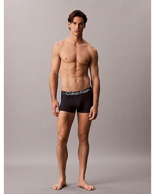 Calvin Klein Gray 3 Pack Trunks Ultra Soft Lyocell for men