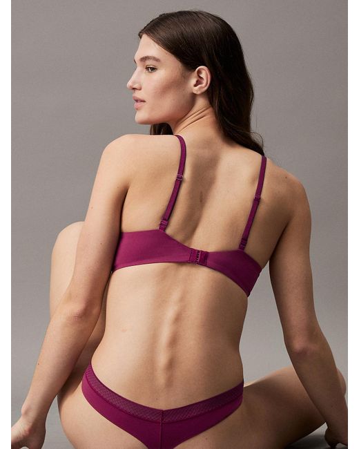 Soutien-gorge push-up invisible - Seductive Comfort Calvin Klein en coloris Brown