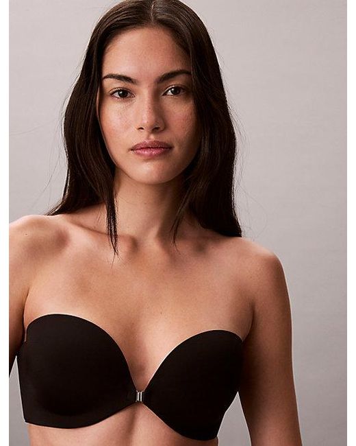 Calvin Klein Black Strapless Push Up Bra Perfectly Fit