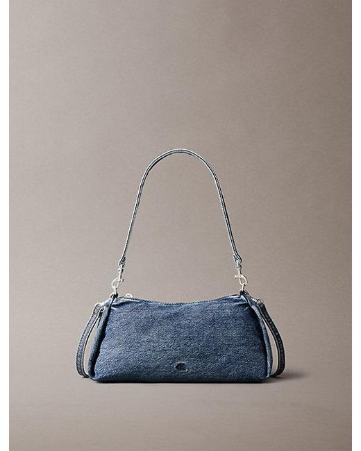 Calvin Klein Blue Kleine Denim-Schultertasche