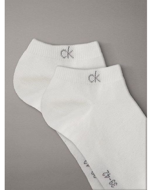 Calvin Klein Gray 6 Pack Logo Ankle Socks for men