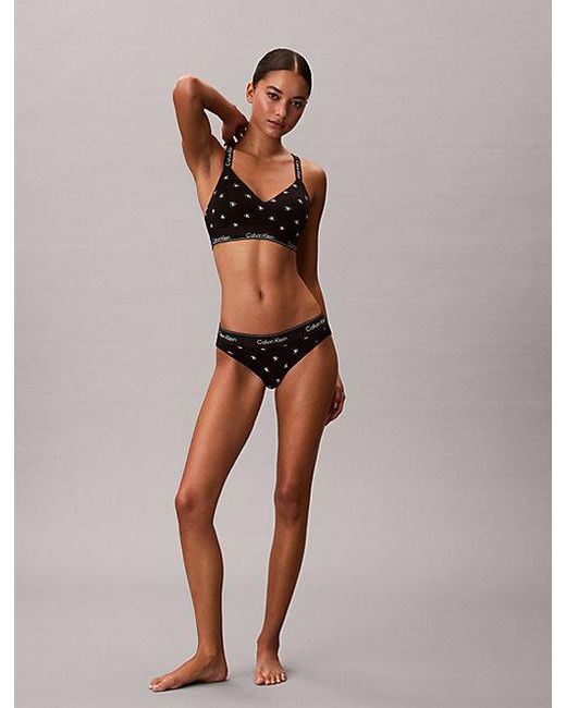 Calvin Klein Multicolor Lightly Lined Bralette Icon Cotton Modal