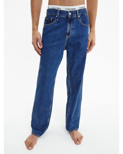 Calvin Klein Straight Jeans im Neunzigerjahre-Look in Blue für Herren
