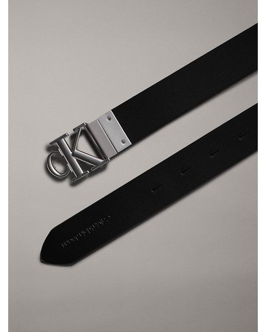 Calvin Klein Natural Reversible Logo Belt