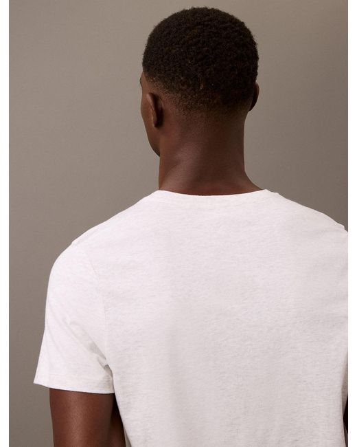Calvin Klein White 3 Pack T-Shirts for men