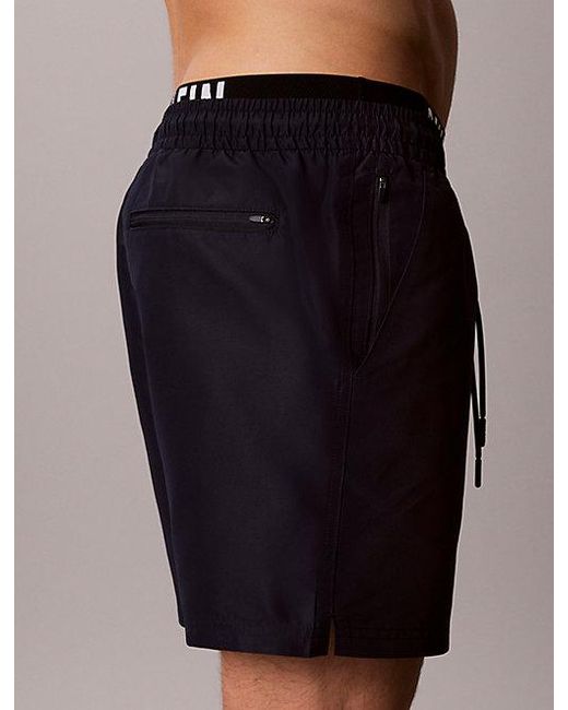 Calvin Klein Multicolor Double Waistband Swim Shorts Intense Power for men