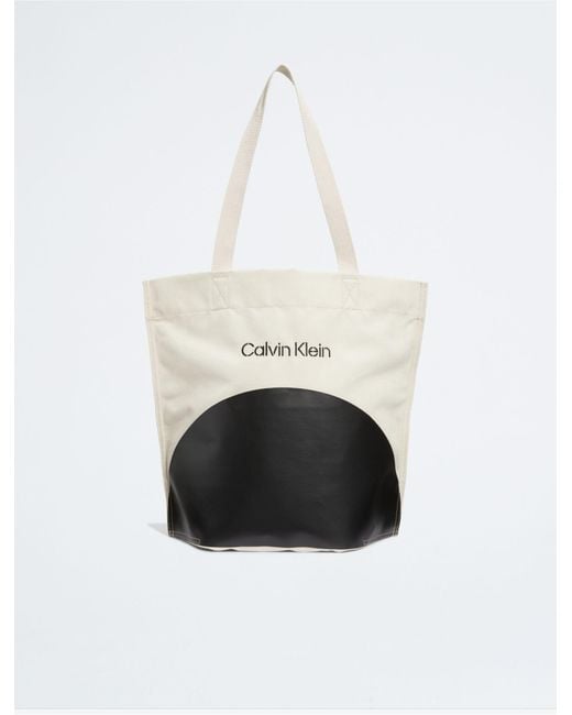 Calvin klein sales canvas tote