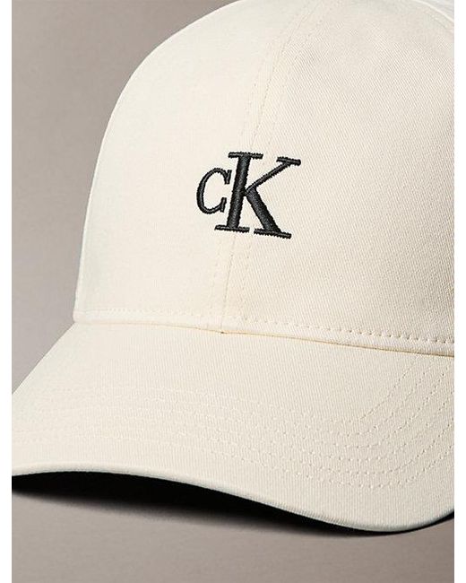 Calvin Klein Natural Twill Logo Cap for men