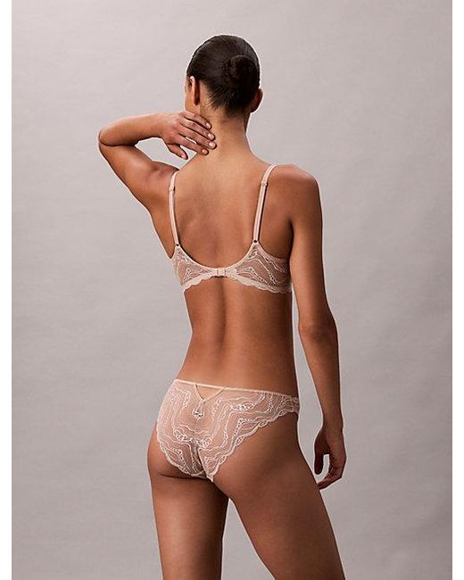 Calvin Klein Brown Bikini Briefs Sensual Stretch Lace