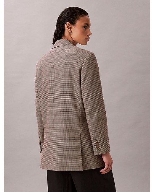 Calvin Klein Multicolor Tech Yarn Dyed Classic Blazer