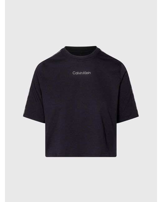 T-shirt de sport court Calvin Klein en coloris Blue