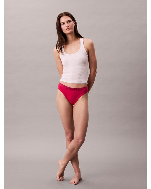 Culotte Calvin Klein en coloris Red