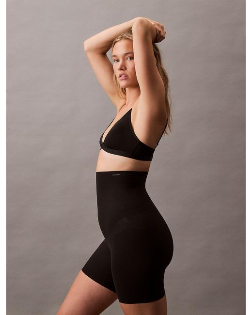 Calvin Klein Brown High Waisted Shapewear Shorts