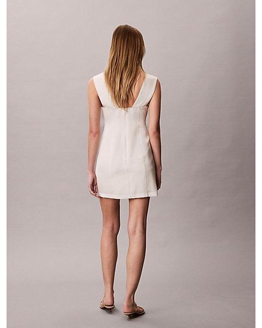 Calvin Klein Pink Textured Shine Mini Dress