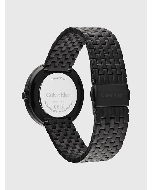 Calvin Klein Black Twisted Bezel Bracelet Watch