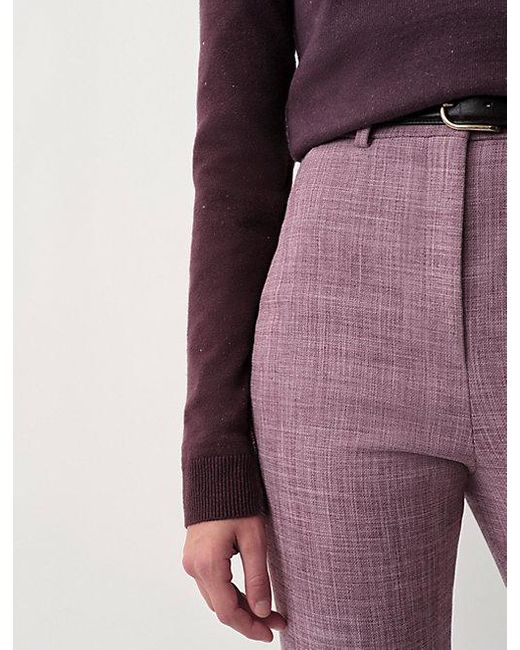 Calvin Klein Purple Lucia Slim Trousers