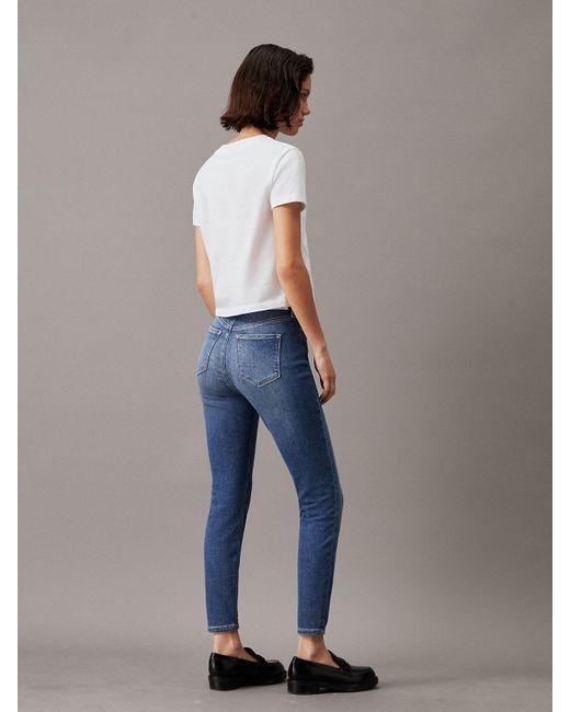 Jean Super Skinny High Rise Longueur Cheville Calvin Klein en coloris Blue