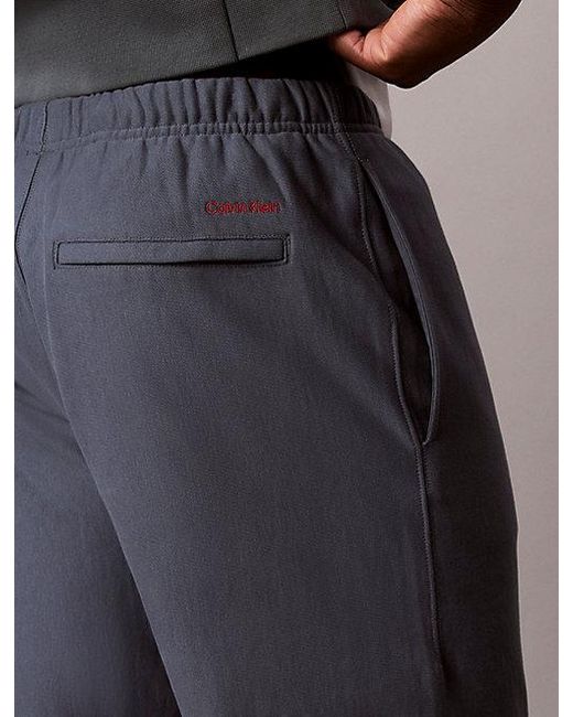 Calvin Klein Blue Jeans Relaxed Embroidered Logo Joggers for men